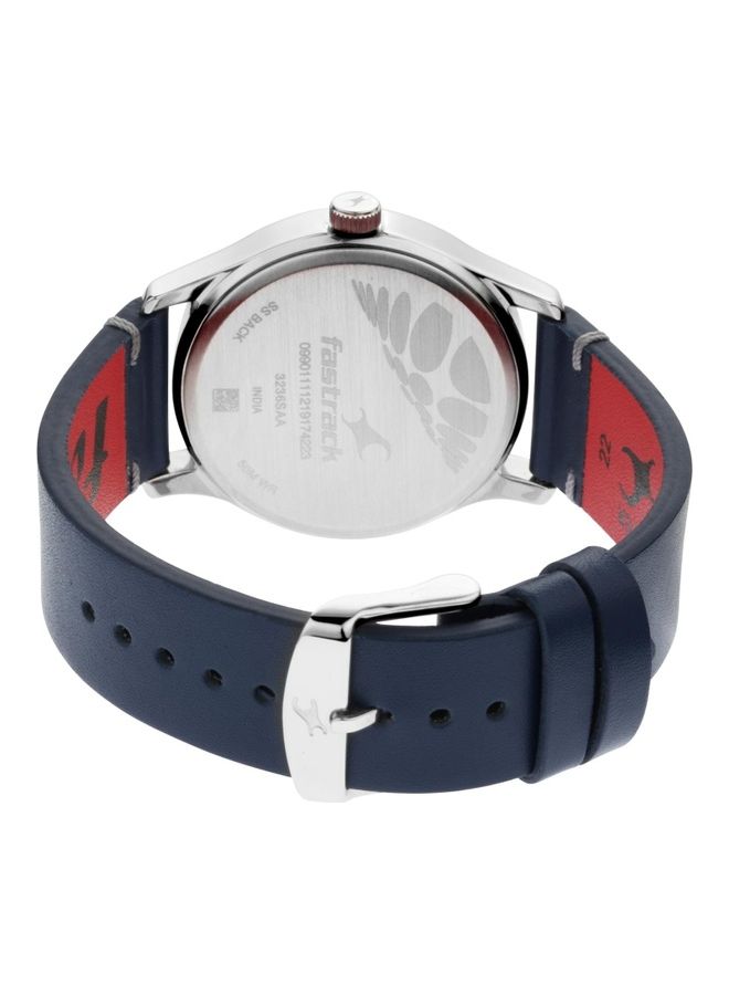fastrack Men Leather Strap Watch   3236SL01 - Image 4