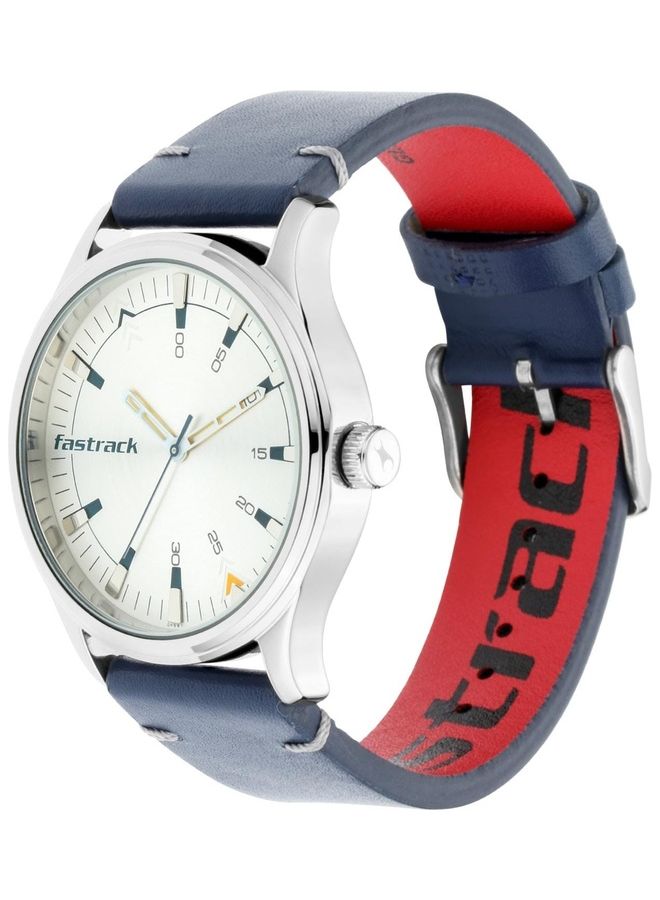 fastrack Men Leather Strap Watch   3236SL01 - Image 2