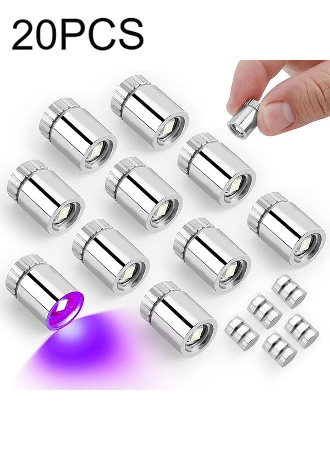 Happy D 20-Pack Wireless Mini Spotlights - Purple Battery-Powered Wireless Mini Lights for Art, Jewelry Display, Closets, and DIY Projects (Purple) - Image 1