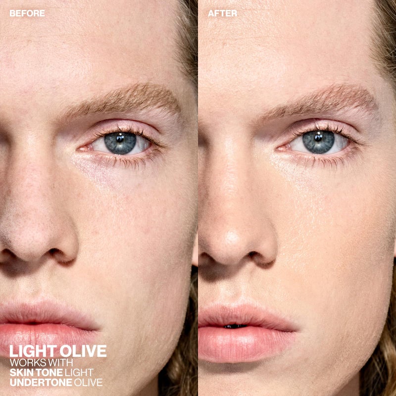 Smashbox Halo Healthy Glow All-In-One Tinted Moisturizer SPF 25 | Hydrating, Long Wearing, Tinted Moisturizer with SPF | Hyaluronic Acid, Light Olive - Image 2