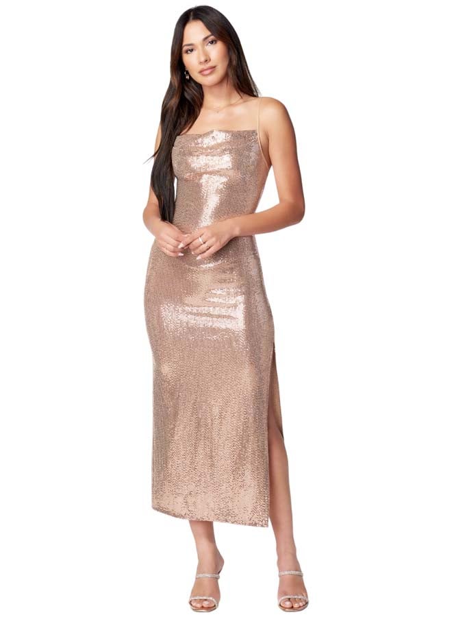 bebe Midi Fitted Party Dress - Image 1