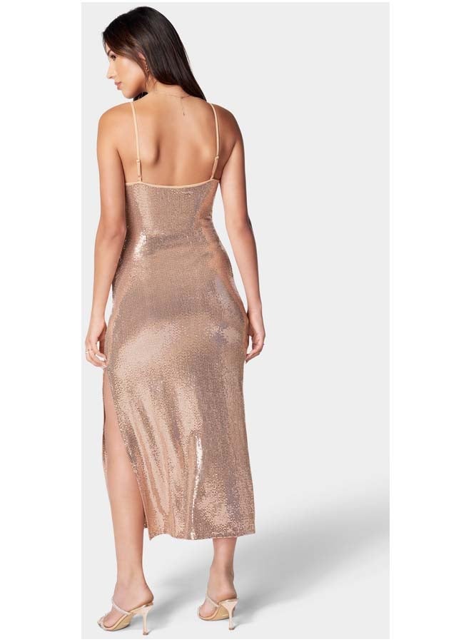 bebe Midi Fitted Party Dress - Image 2