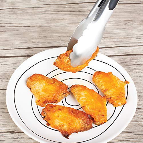 Fox Run Brands 1920 Stainless Steel Locking Tongs, 9" - Image 4