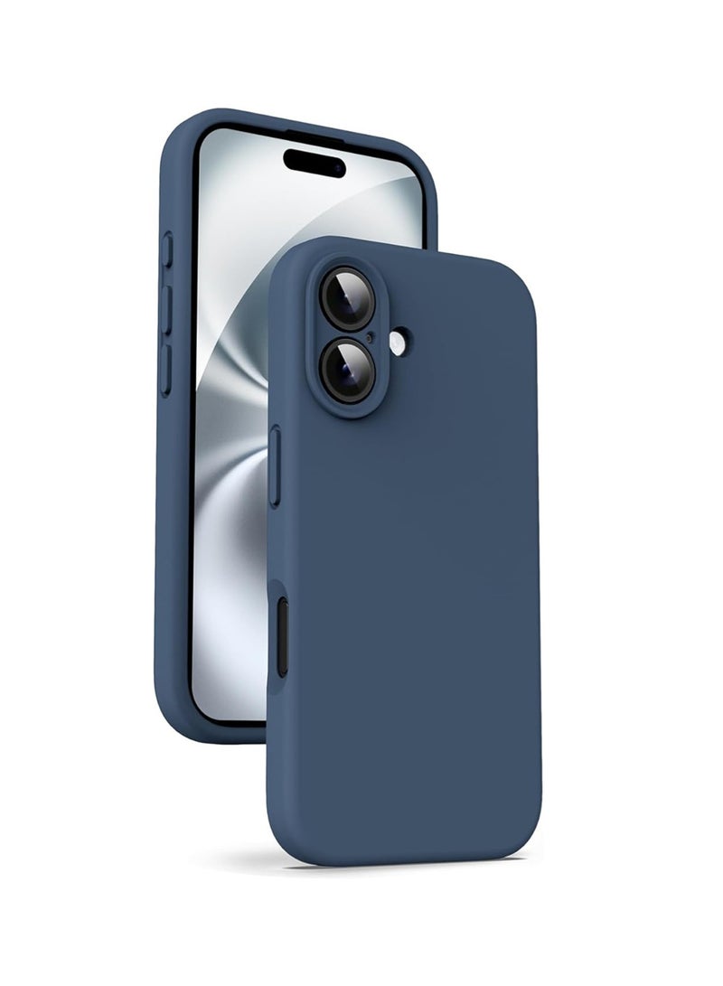 WRISTWISE Case Cover for iPhone 16 - [Camera All-Round Protection] [Soft Microfiber Lining Anti-Scratch] Shockproof Phone Case Cover, Blue - Image 1