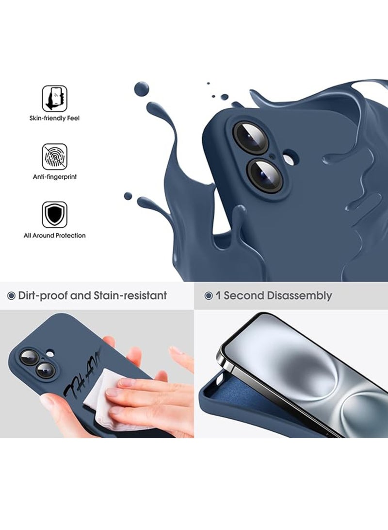 WRISTWISE Case Cover for iPhone 16 - [Camera All-Round Protection] [Soft Microfiber Lining Anti-Scratch] Shockproof Phone Case Cover, Blue - Image 3