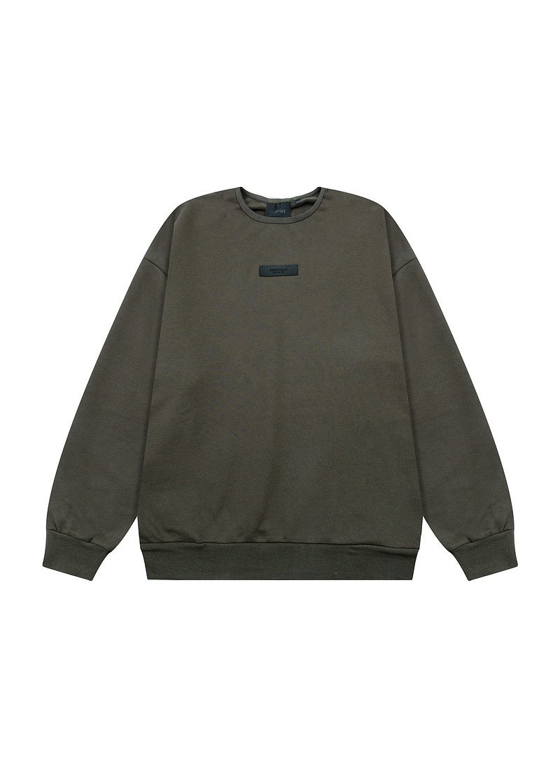 Generic - 2024 Autumn Winter FOG ESSENTIALS 3D Silicone Unisex Sweatshirt ZD2612 gray ink black - Image 1