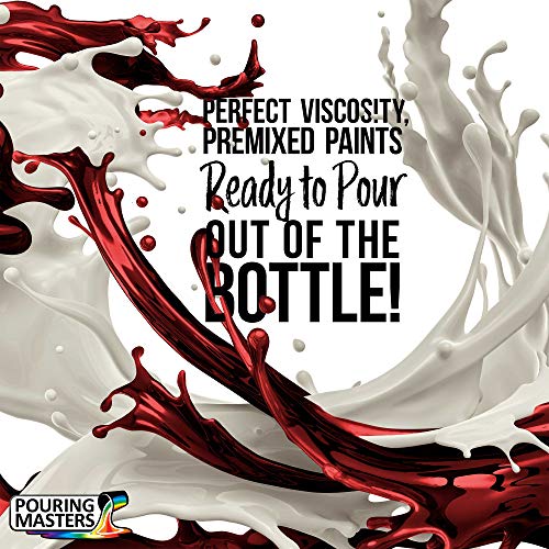 POURING MASTERS Crimson Red Acrylic Ready to Pour Pouring Paint - Premium 32-Ounce Pre-Mixed Water-Based - for Canvas, Wood, Paper, Crafts, Tile, Rocks and More - Image 2