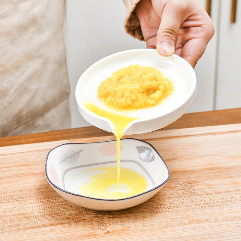 🍳 طقم هاون هرس الطعام من قطعتين مع وعاء عصارة ثوم أبيض خزفي للطهي الداخلي - Image 3