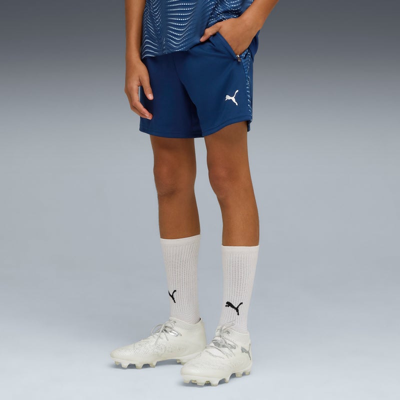 PUMA individualFINAL Unisex Blue Football Shorts Youth - Image 1