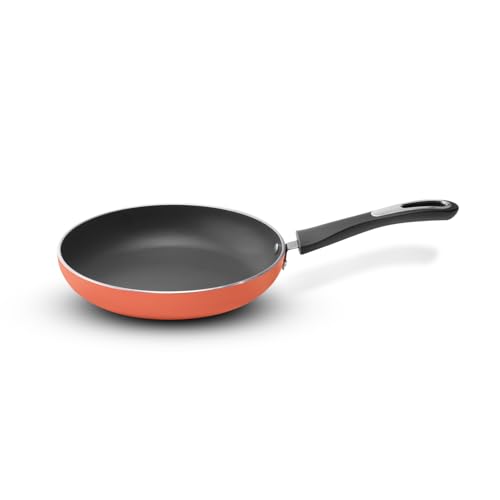 VAYA Hautechef Non-Stick Frypan 24cm, 3-Layer ILAG Swiss Coating, PFOA-Free, Induction Friendly, with Soft-Touch Grey Handle, Color - Coral Crush - Image 1