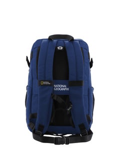NATIONAL GEOGRAPHIC حقيبة ظهر للكمبيوتر National Geographic Explorer III RPET باللون الأزرق الملكي للرجال والنساء، حقيبة كمبيوتر محمول مبطنة متينة مقاومة للماء للسفر غير الرسمي في الهواء الطلق والمدرسة والمكتب  - Image 3