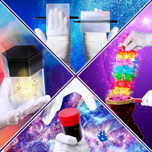 PATIFEED Kids Magic Kit, Magician Costume for Pretend Play, Magic Set with Instructions for Each Trick for Kids Ages 6 7 8 9 10 11 12 - Image 4
