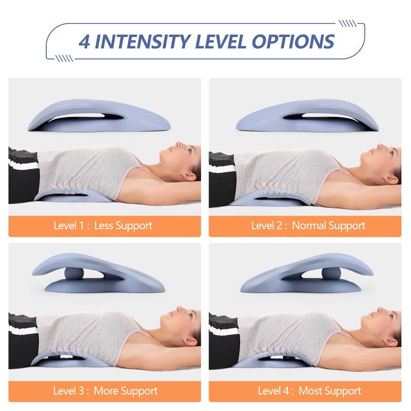 RESTCLOUD جهاز تمديد الظهر من RESTCLOUD لتخفيف آلام الظهر، وسادة تمديد الظهر السفلية، جهاز تمديد القطن يساعد في تضيق العمود الفقري، القرص المنزلق، عرق النسا، - Image 3