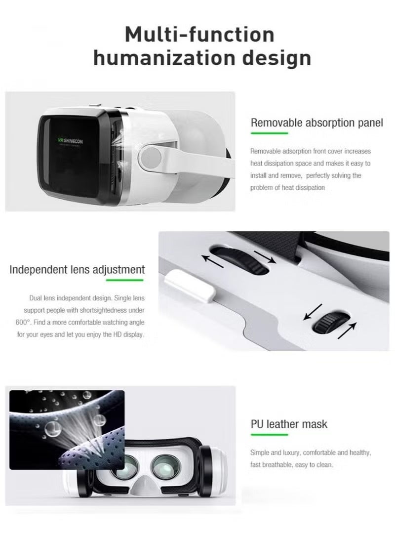 Virtual Reality Stereo Headset 3D Glasses With Anti Blue Light - Image 2