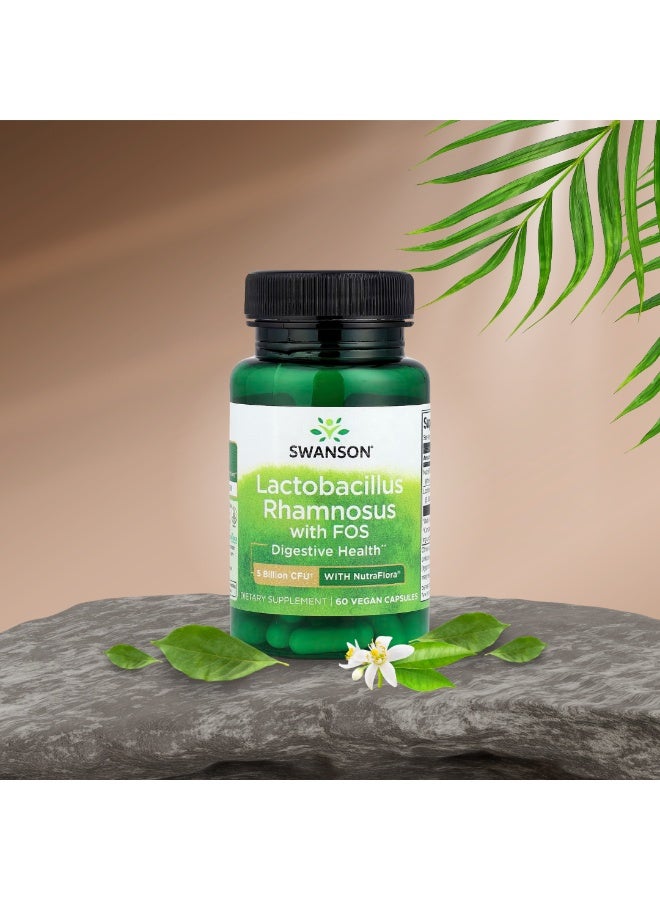 Swanson Lactobacillus Rhamnosus With FOS 60 Vegan Capsules - Image 2