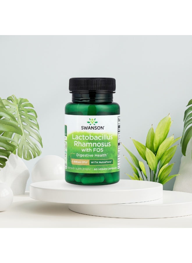 Swanson Lactobacillus Rhamnosus With FOS 60 Vegan Capsules - Image 4