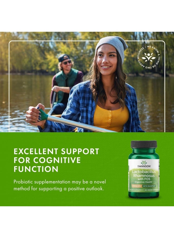 Swanson Lactobacillus Rhamnosus With FOS 60 Vegan Capsules - Image 5