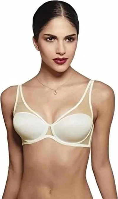 نورتيكس 1010 Women's Comfortable Unsupported Bra-Ecru