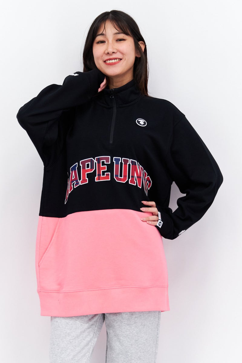 Aape By A Bathing Ape Women Sportswear Fit Training Jacket, Black Combo - Image 1