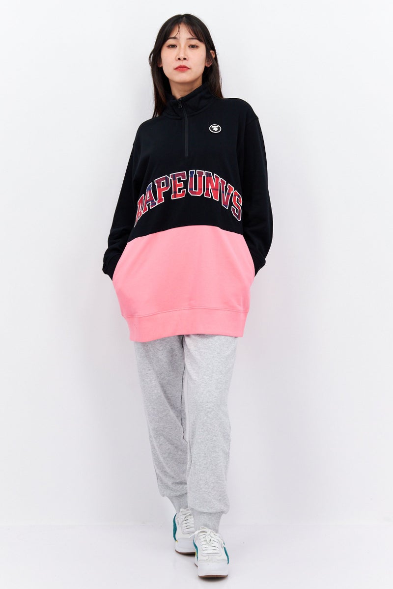 Aape By A Bathing Ape Women Sportswear Fit Training Jacket, Black Combo - Image 4