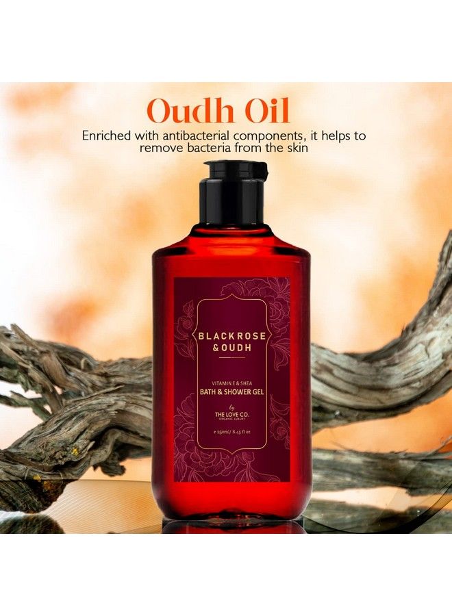THE LOVE CO. Black Rose & Oud Body Wash ; Summer Body Wash ; Luxurious Hydrating Nourishing And Organic Body Wash Infused With Black Rose Oil And Oud Oil 250 Ml - Image 4