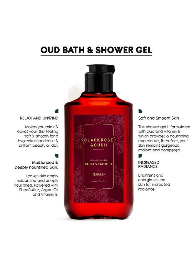 THE LOVE CO. Black Rose & Oud Body Wash ; Summer Body Wash ; Luxurious Hydrating Nourishing And Organic Body Wash Infused With Black Rose Oil And Oud Oil 250 Ml - Image 5