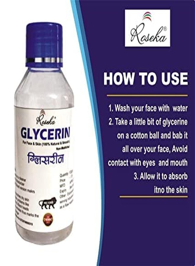 Roseka Glycerin And Combo set Natural Beauty & Skin Care 70x5 ml (Glycerin, Pack of -5) - Image 5