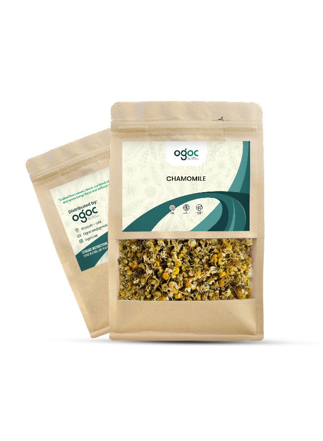 OGOC Chamomile Herbal Tea Chamomile Flowers Camomile Tea Dried Chamomile Blossoms Floral Infusion Relaxing Herbal Tea for Brewing Infusion Serving - Image 5