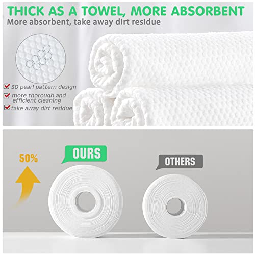 GothicBride Disposable Face Towel for Dry and Wet Use, 100% Cotton Facial Tissue, Ultra Thicked Facial Cleansing Towels, Multi-Purpose Dry Wipes for Makeup Removing, Sensitive | Baby Skincare - Image 4