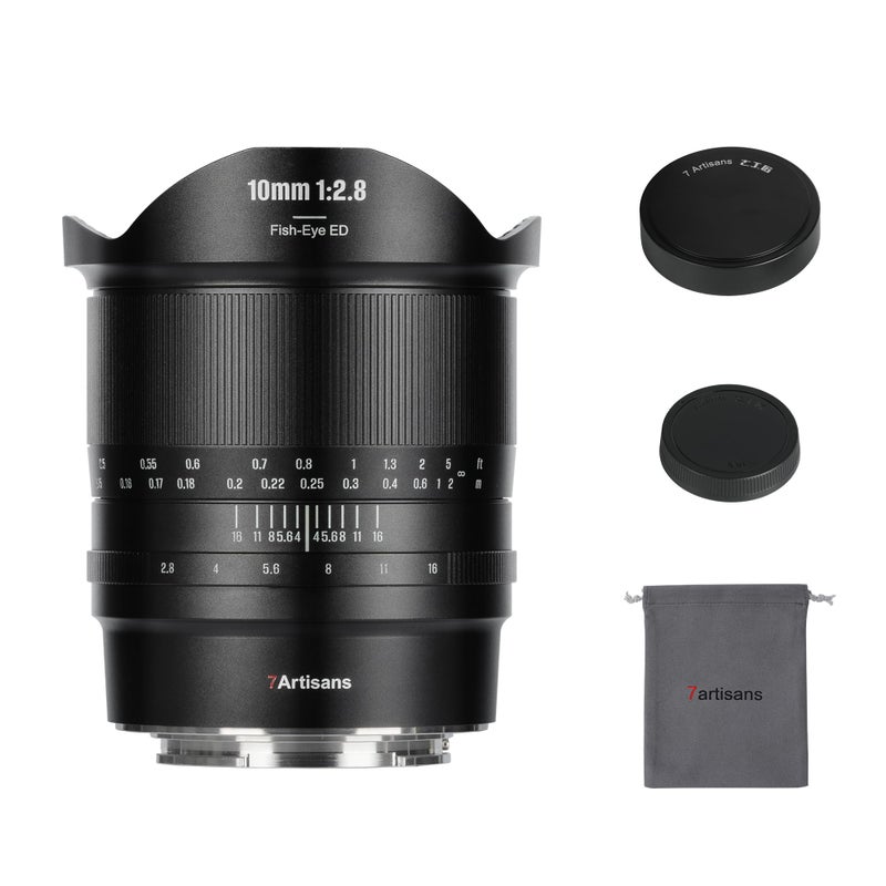 7artisans 10mm F28 II Full Frame Ultra Wide Angle Fisheye Lens 185Manual Focus for Sony EMount Mirrorless Cameras A7A7RA7SA7IIA7RIIA7SIIA9A7RIIIA7IIIA7RIVA9IIA7SIIIA7CA1 - Image 2