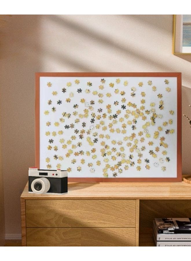 خلفية بياء حافة جمل 60 سم 80 سم بساط ألغاز قابل للطي غير قابل للانزلاق مع صينية تخزين تتسع لـ 1000 قطعة - Image 4