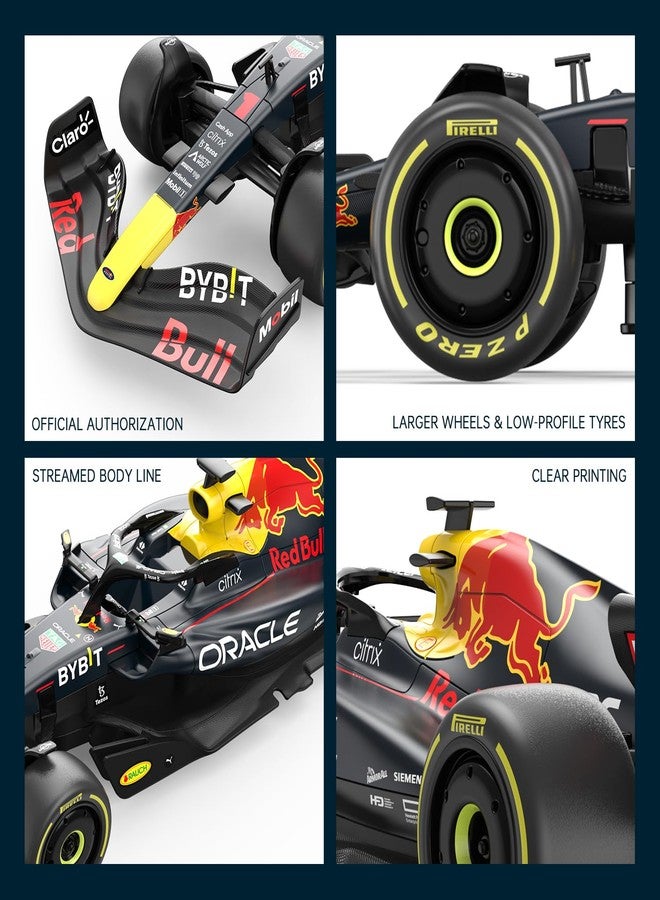 RASTAR Red Bull F1 1/18 Scale RC Car - 2022 Oracle Racing Remote Control Formula 1 RB18 Sergio Perez Model - Dark Blue 2.4G for Kids Adults - Image 4
