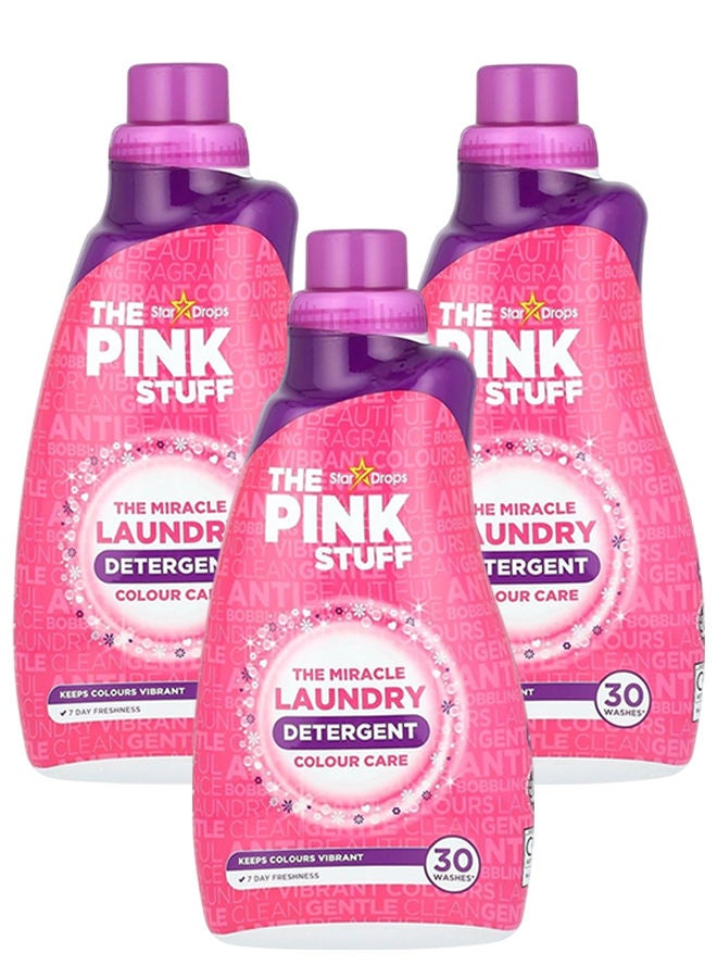 THE PINK STUFF Colour Care Detergent 3x960ml - Image 1
