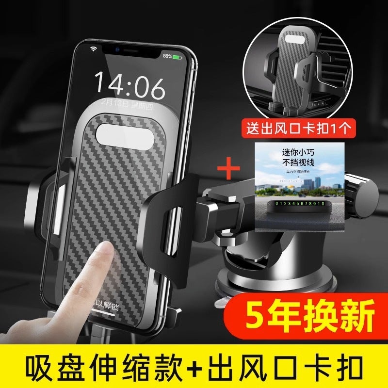 Handlebar Mount Secure Grip Car Phone Holder for Riding and Navigation for Fits Most Smartphones Black - Image 1