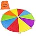 Play Platoon Rainbow Parachute Toy for Kids with Handle 10 ft Play Parachute Game with 10 Handles PE Equipment for Elementary School Gym Class Backyard - Image 3