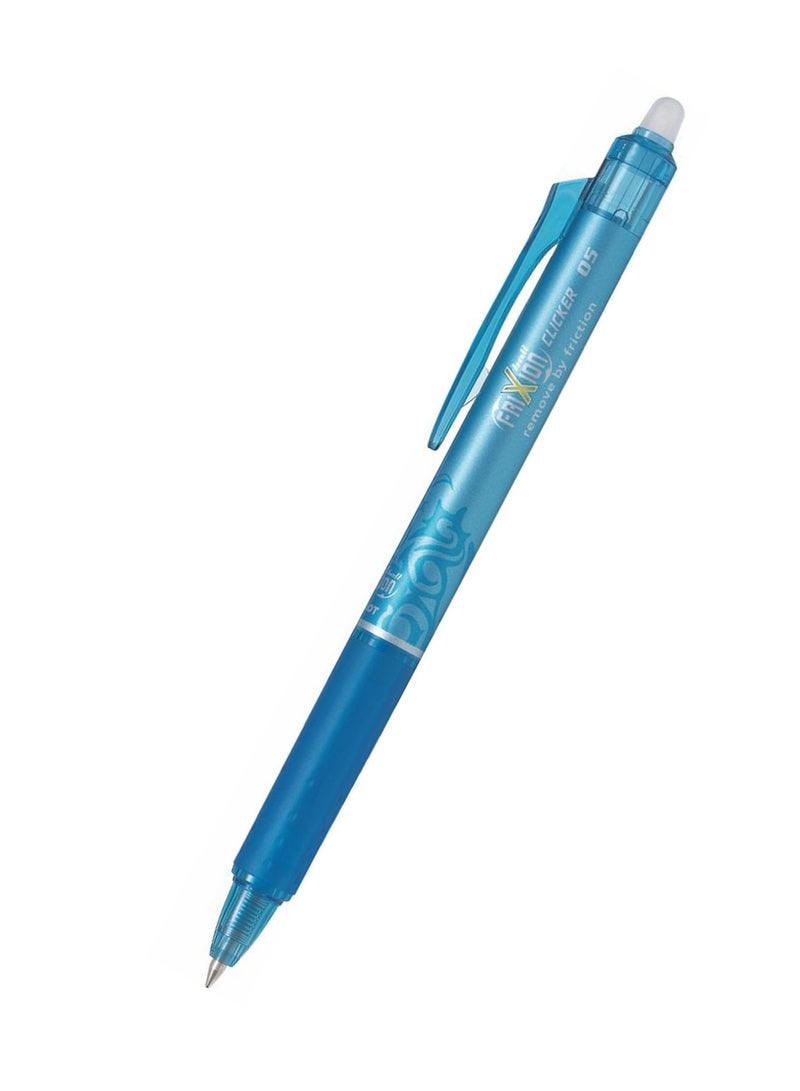 Frixion Clicker 12-Piece Frixion Clicker Erasable Ball Pen 0.5mm Tip Light Blue Ink  - Image 2