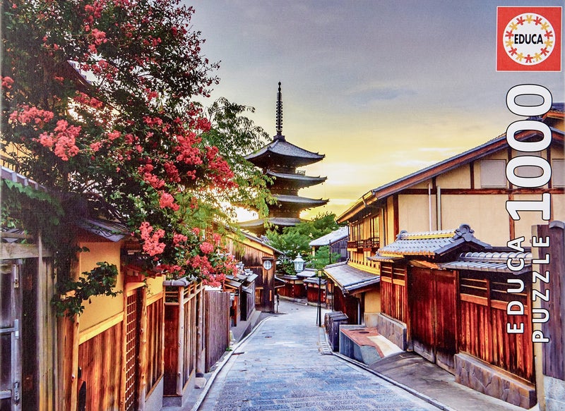 Educa - Yasaka Pagoda, Kyoto, Japan - 1000 Piece Jigsaw Puzzle - Puzzle Glue Included - Completed Image Measures 26.8" x 18.9" - Ages 14+ - Image 2