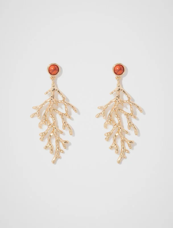 Forever New Signature Victoria Coral Drop Earring