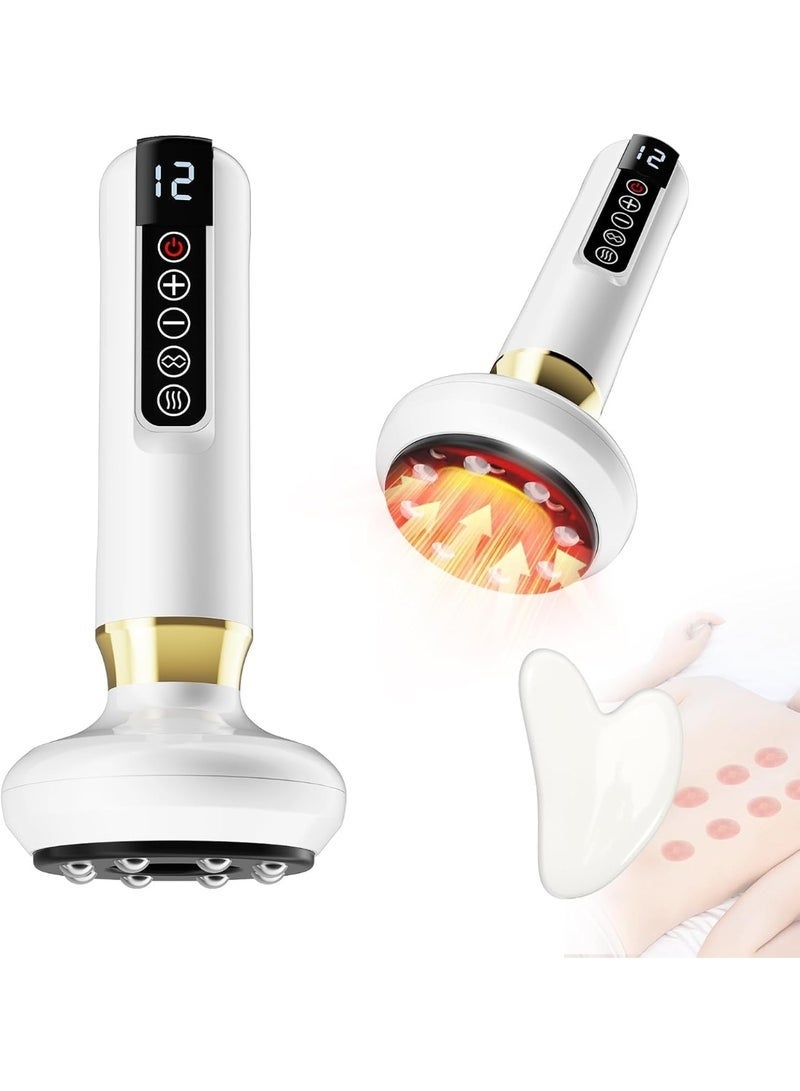 Arabest Cellulite Massage Tool, Cellulite Massager Electric Fat Remover with 12 Suction Modes, Rechargeable & Cordless, Intelligent Cupping Massager for Arms, Legs, Back Used at Home (White) - Image 1