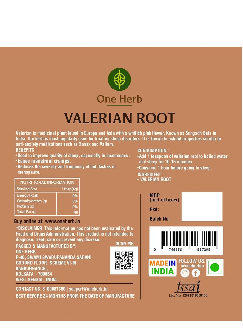 One Herb - Valerian Root for Tea 50g, Tranquil Bliss - Calming & Soothing - for Relaxation, Restful Sleep, Anxiety Relief and Mental Clarity. - Image 4