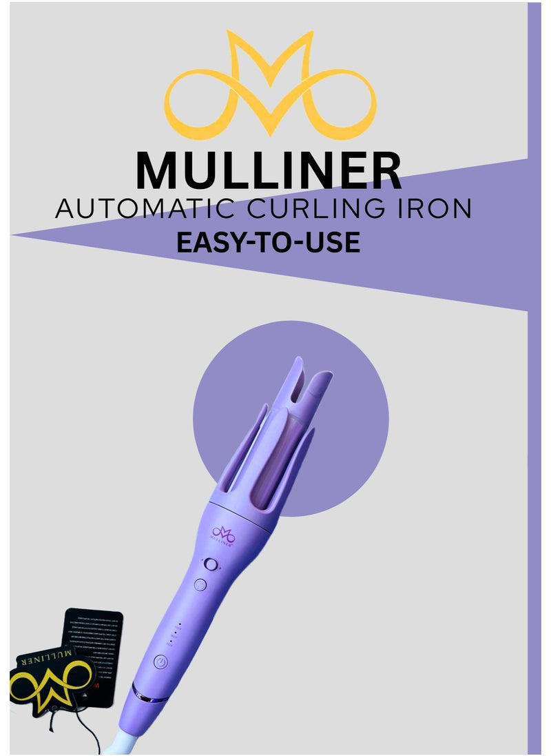 MULLINER  Automatic Curling Iron 32 mm with PTC Heating, 3-Level LED Temperature Control, Easy Operation & Fast Styling