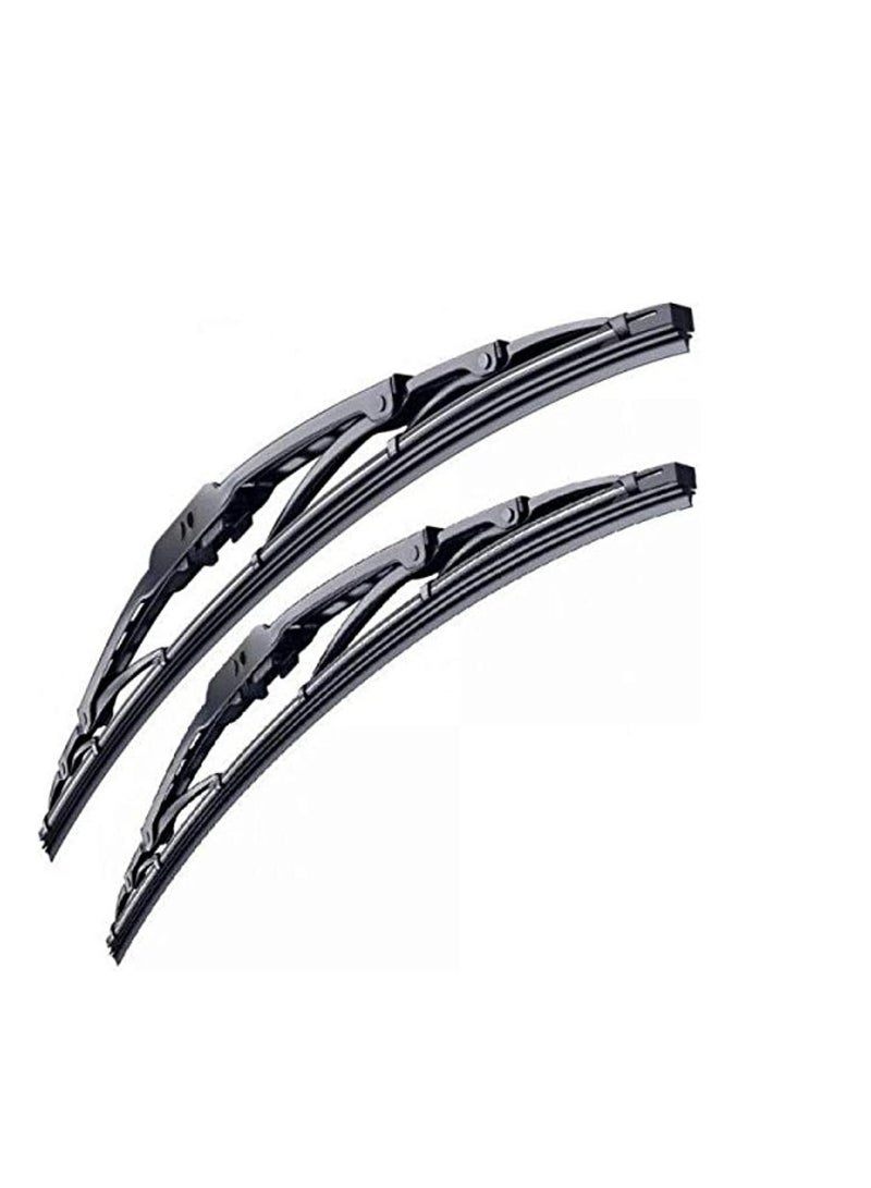 general brand A set of metal windshield wiper blades, size 18 - Image 3