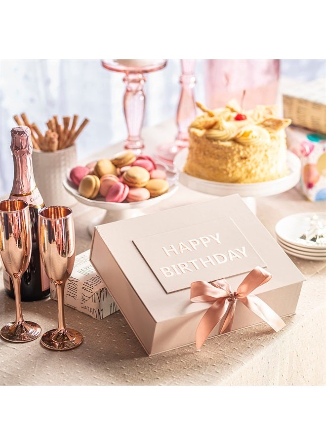 LOVERY Birthday Gifts for Women, Birthday Spa Gift Basket for Women, Luxury Birthday Spa Gift Box with Vit E, Rich Bath Essentials, Diffuser, Candle, Sterling Silver CZ Heart Necklace, 24k Flower Rose & More - Image 5