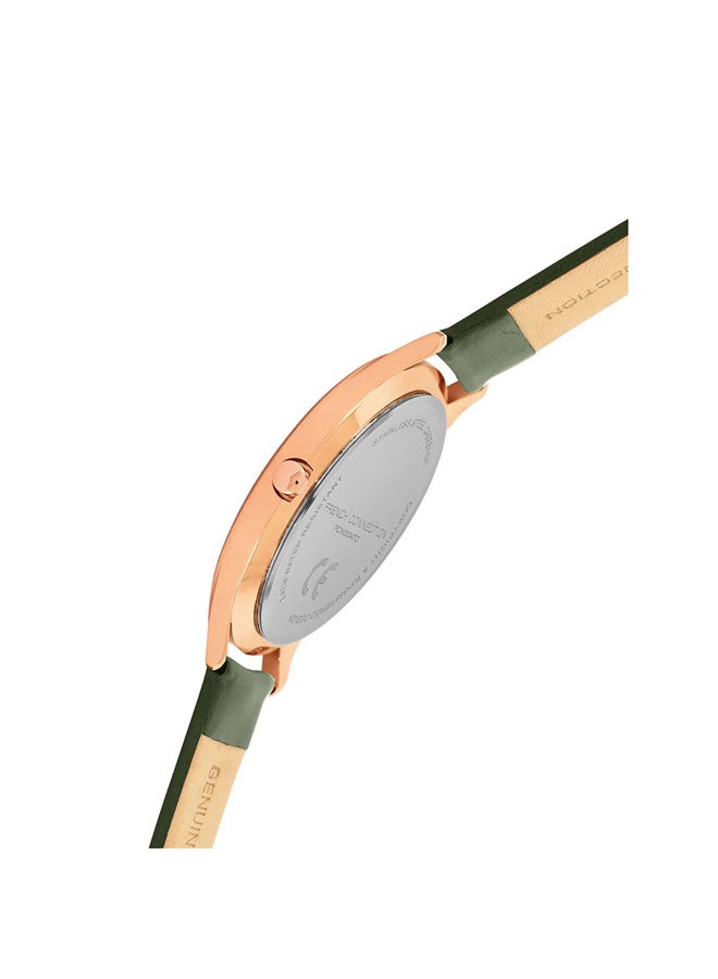 French Connection 42mm Men's Quartz Watch with Green Dial - Image 4