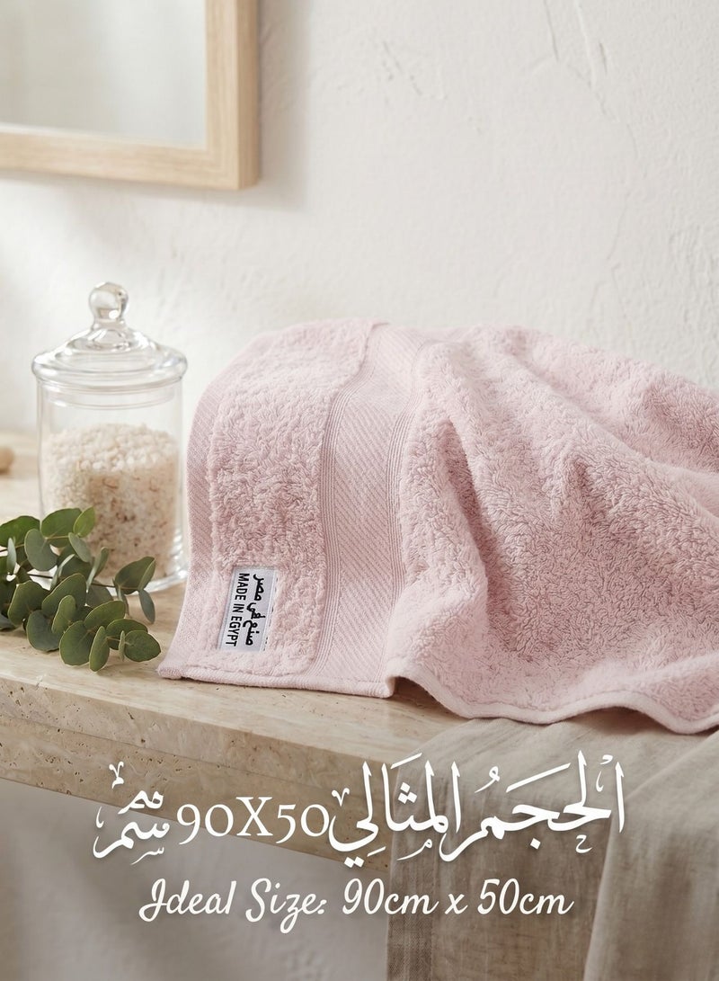 طقم مناشف قطن مصري فاخر 3 قطع - فائق النعومة والامتصاص - مقاس 90×50 سم - Image 4