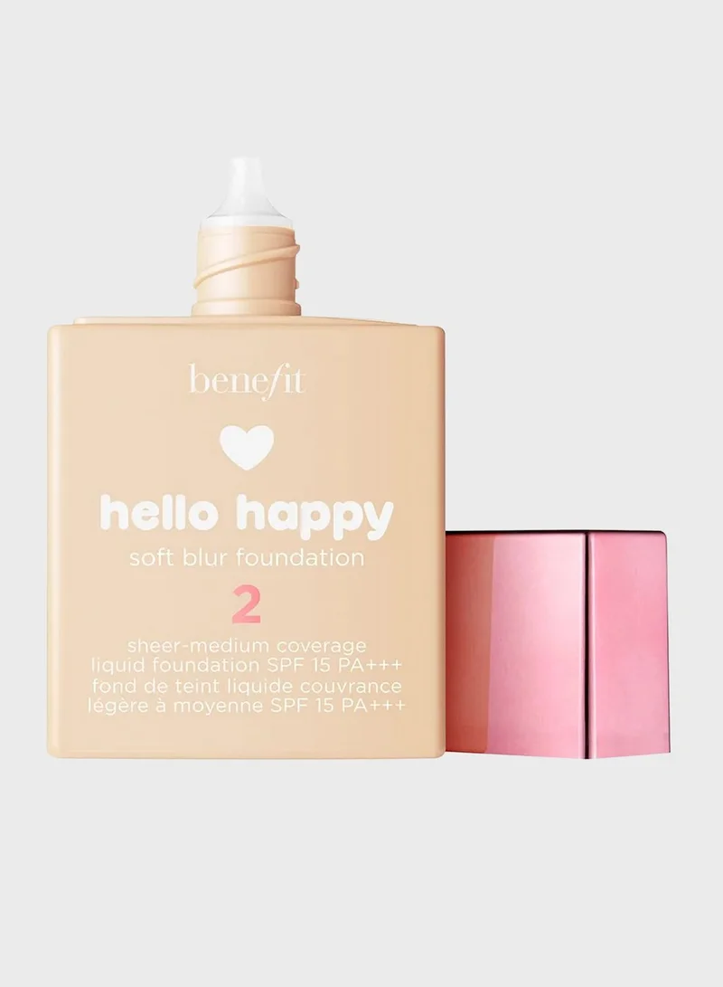 Benefit Cosmetics Hello Happy Soft Blur Foundation 02
