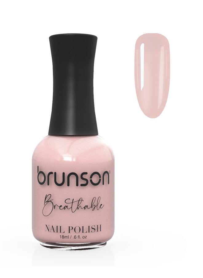 brunson Breathable Nail Polish Halal nail polish Wudu friendly Quick-Dry Vegan long lasting but easy peel off   18ml BH057 