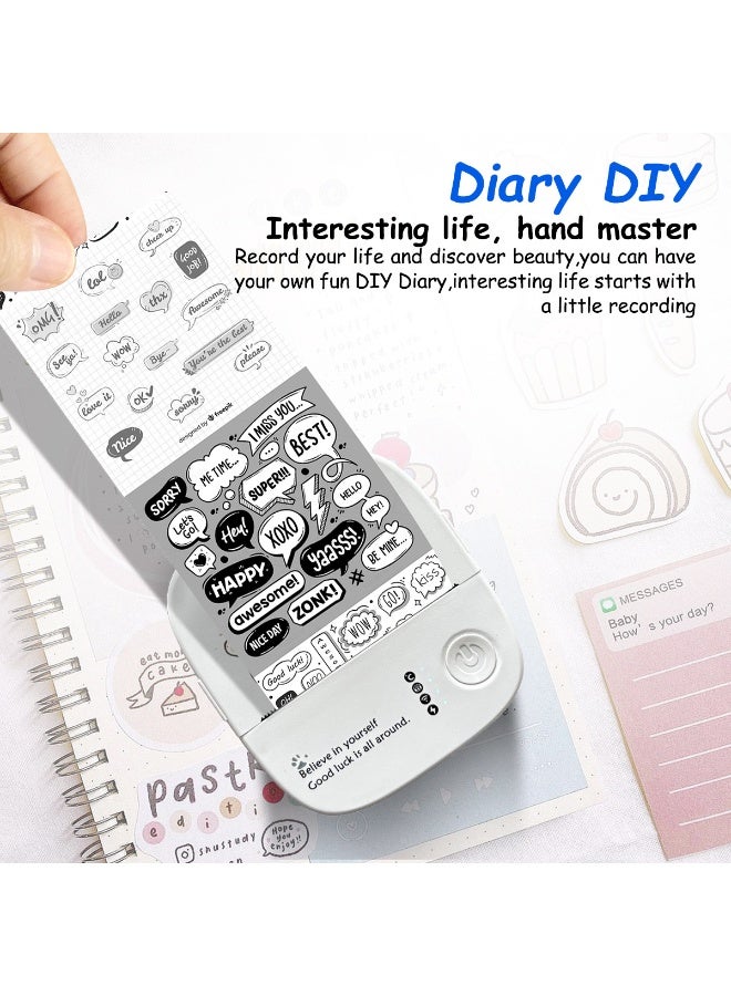 Mini Portable Thermal Printer – Bluetooth Photo & Mistake Printer for Students, Pocket-Sized Home Use, Cute Cat Design (Includes 1 Roll of Printing Paper) - Image 5