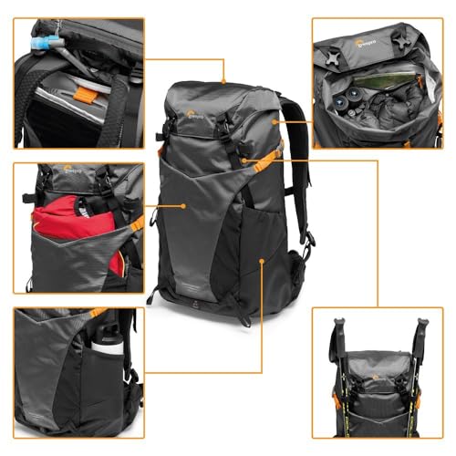 Lowepro PhotoSport BP 24L AW III, Hiking Camera Backpack, with Side Access, with Removable Camera Insert, with Accessory Strap System, Grey, for Mirrorless Compatible with Sony α7 - Image 2