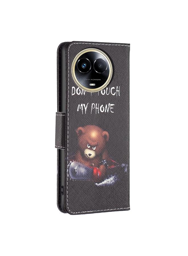 S-TOP Case For Realme 11 5G Colored Drawing Pattern Leather Phone Case - Image 3